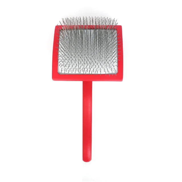 Large wooden handled slicker brush