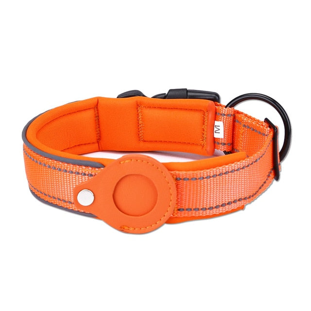 Dog Collar with Airtag Holder