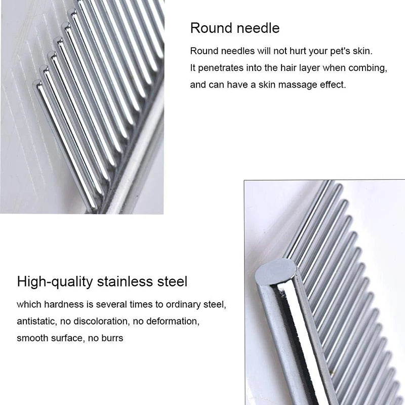 Stainless Steel Pet Grooming Comb